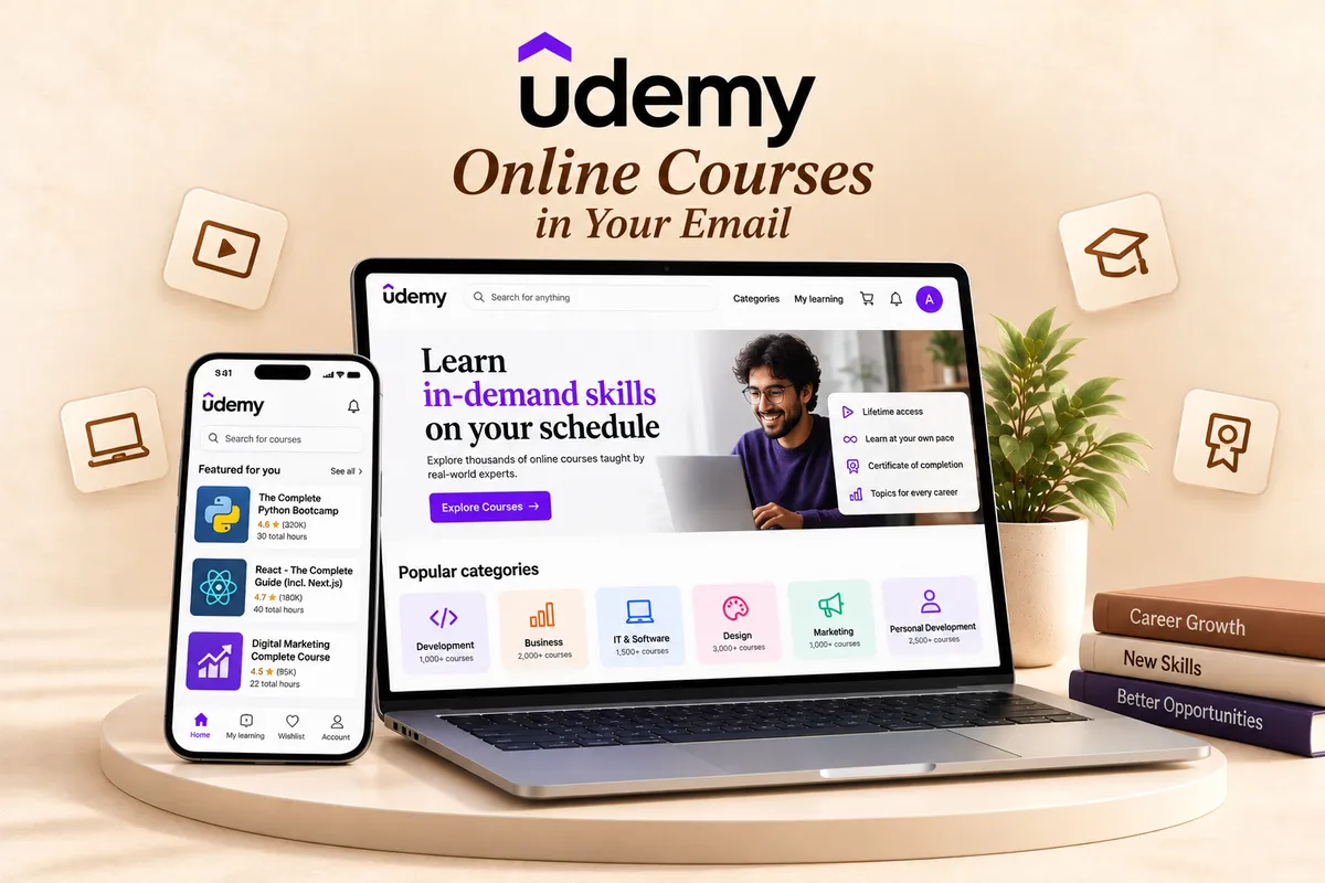 Udemy Any Course – Your Own Email - Buy in Nepal