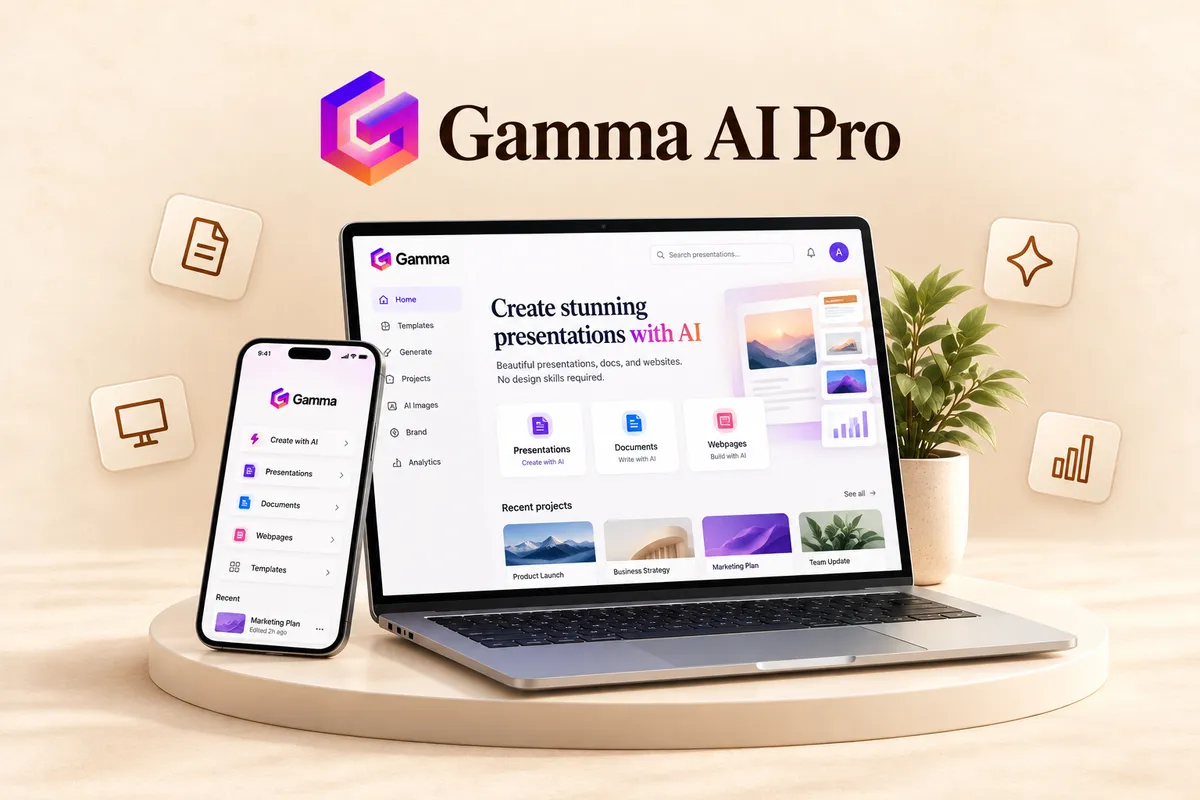 Gamma AI Pro Official 1 Year Plan (Your Email) - Buy in Nepal