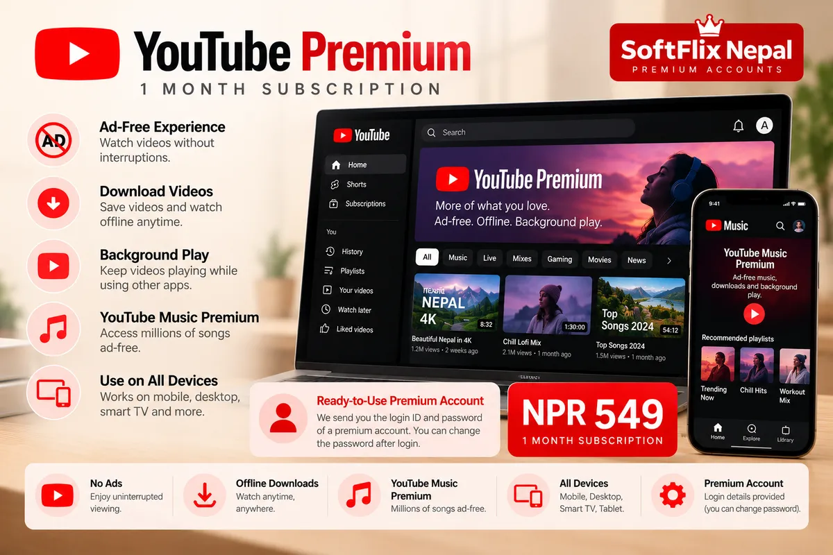 YouTube Premium 1 Month – Private Account