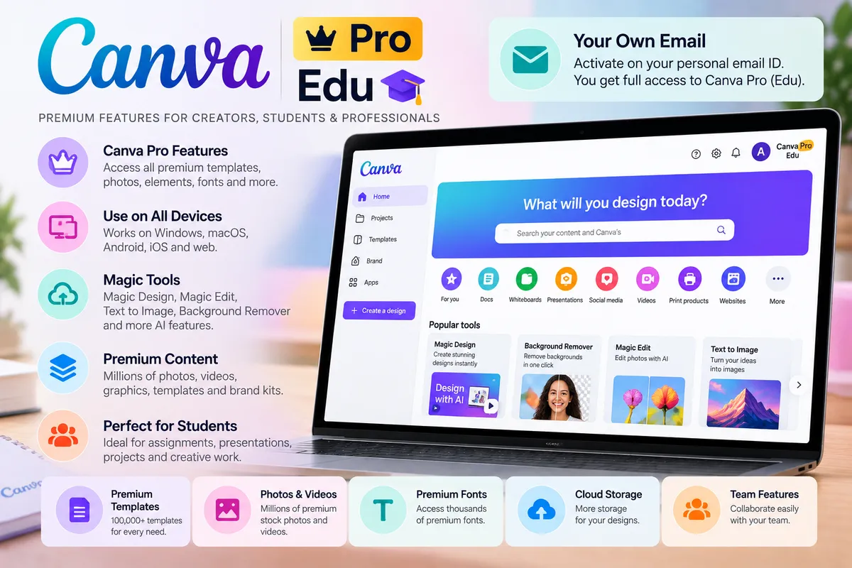 Canva Pro Edu – Your Own Email - Buy in Nepal