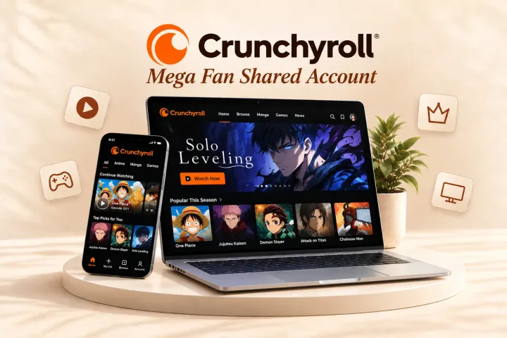 Crunchyroll Mega Fan – Shared Account - Buy in Nepal