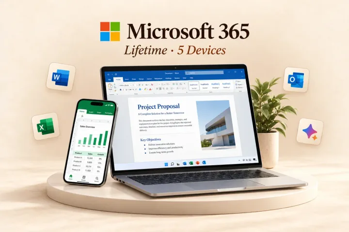 Microsoft 365 Pro Plus with Copilot – Lifetime (5 Devices) - Buy in Nepal
