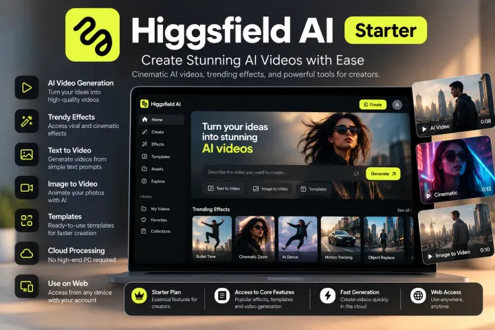 Higgsfield AI Starter 1 Month – Your Own Email - Buy in Nepal