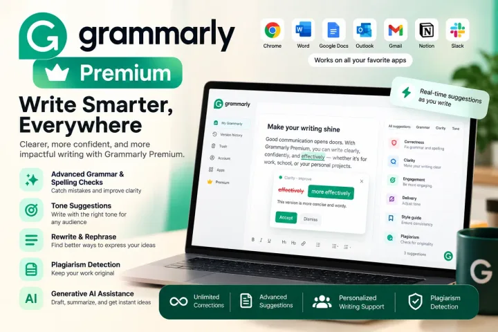 Grammarly Premium 1 Month – Shared Account - Buy in Nepal